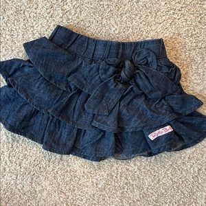 Ruffle butts denim skirt 6-12 month